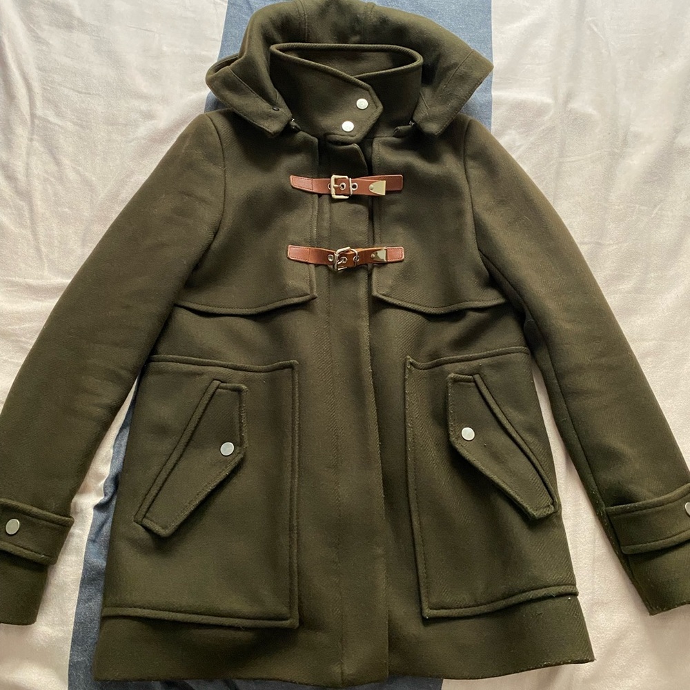 Zara Olive Green Coat Gem